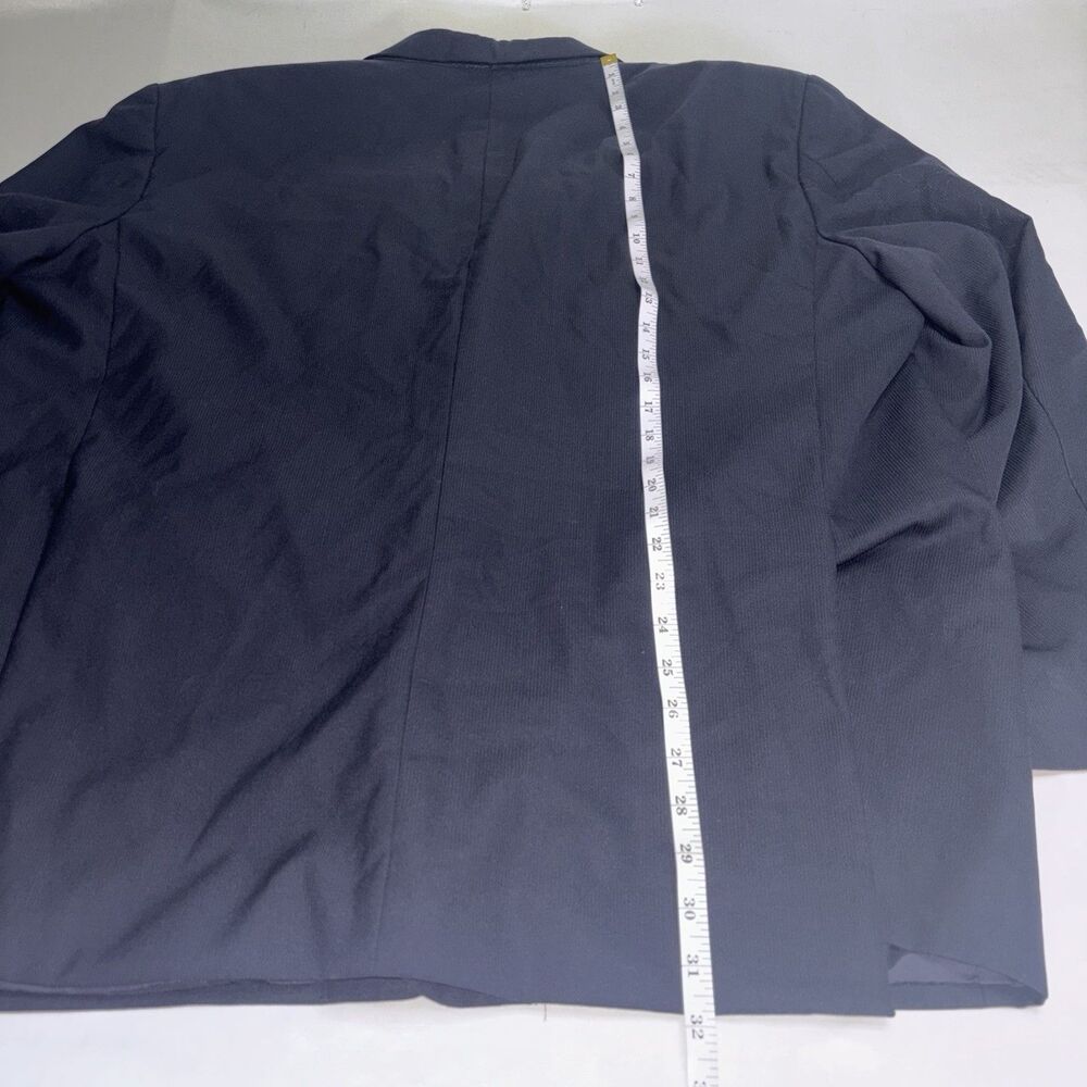 Joseph Abboud Collection Navy Blue Wool Blazer Union Made in USA Nordstrom - Picture 5 of 9